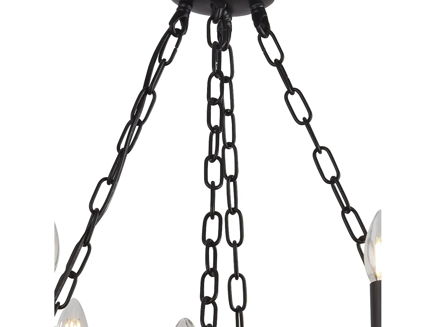 Searchlicht Cartwheel III Cartwheel 12 licht Pendelleuchte, Kette Schwarz