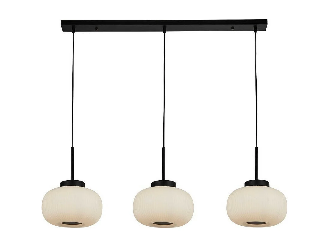 Searchlight 3 ljus barhnge med frostat ribbad glas