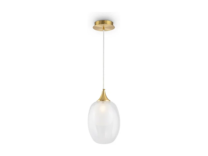 Maytoni Aura Plafoniera moderna a sospensione Globe Ottone E14