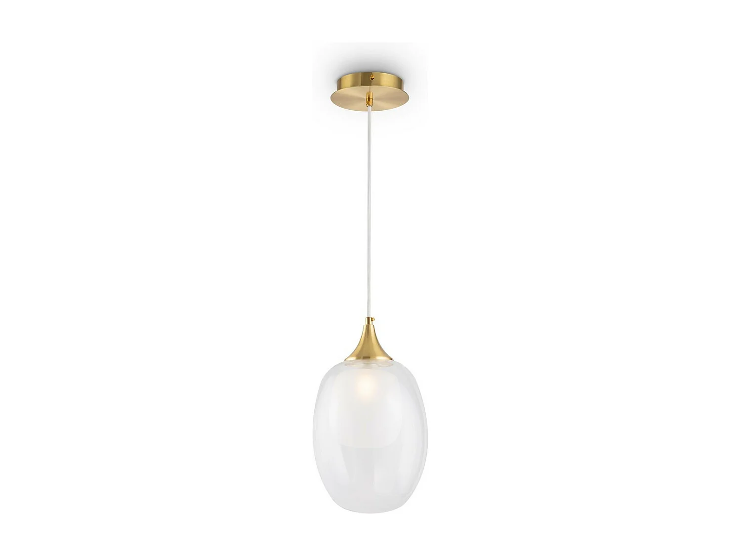 Maytoni Aura Moderne Globe Pendel-Deckenleuchte Messing E14