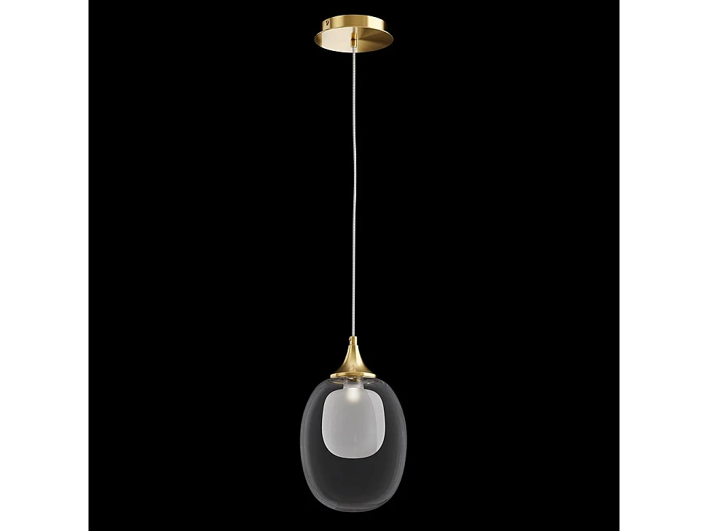 Maytoni Aura Moderne Globe Pendel-Deckenleuchte Messing E14