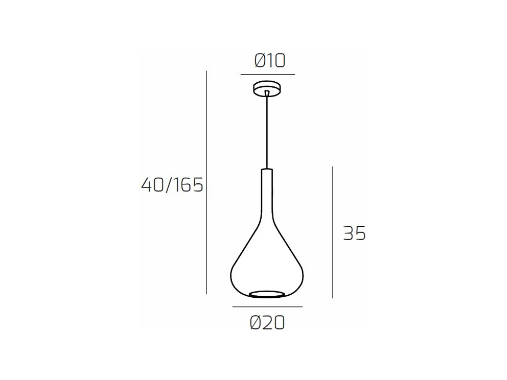 Moderne Pendelleuchte Kona mit 1 Licht aus grünem Glas – Fassung E27 – Verstellbar bis 250 cm, D. 20