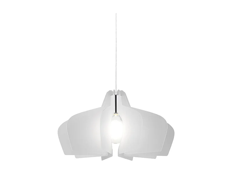 Sospensione Moderna Space Collection Polilux ® Satinato E Metallo Cromo E27