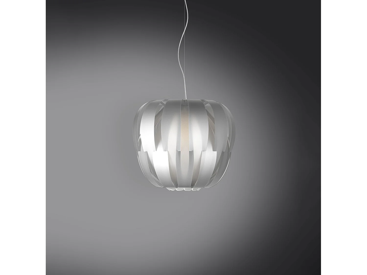 Sospensione Moderna Queen Polilux ® Argento E Metallo Cromo 1 Luce E14