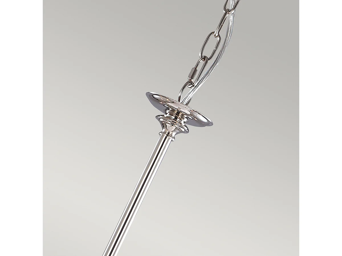 Elstead Finsbury Park - Lampadario a 9 luci con finitura nichel lucido, E14