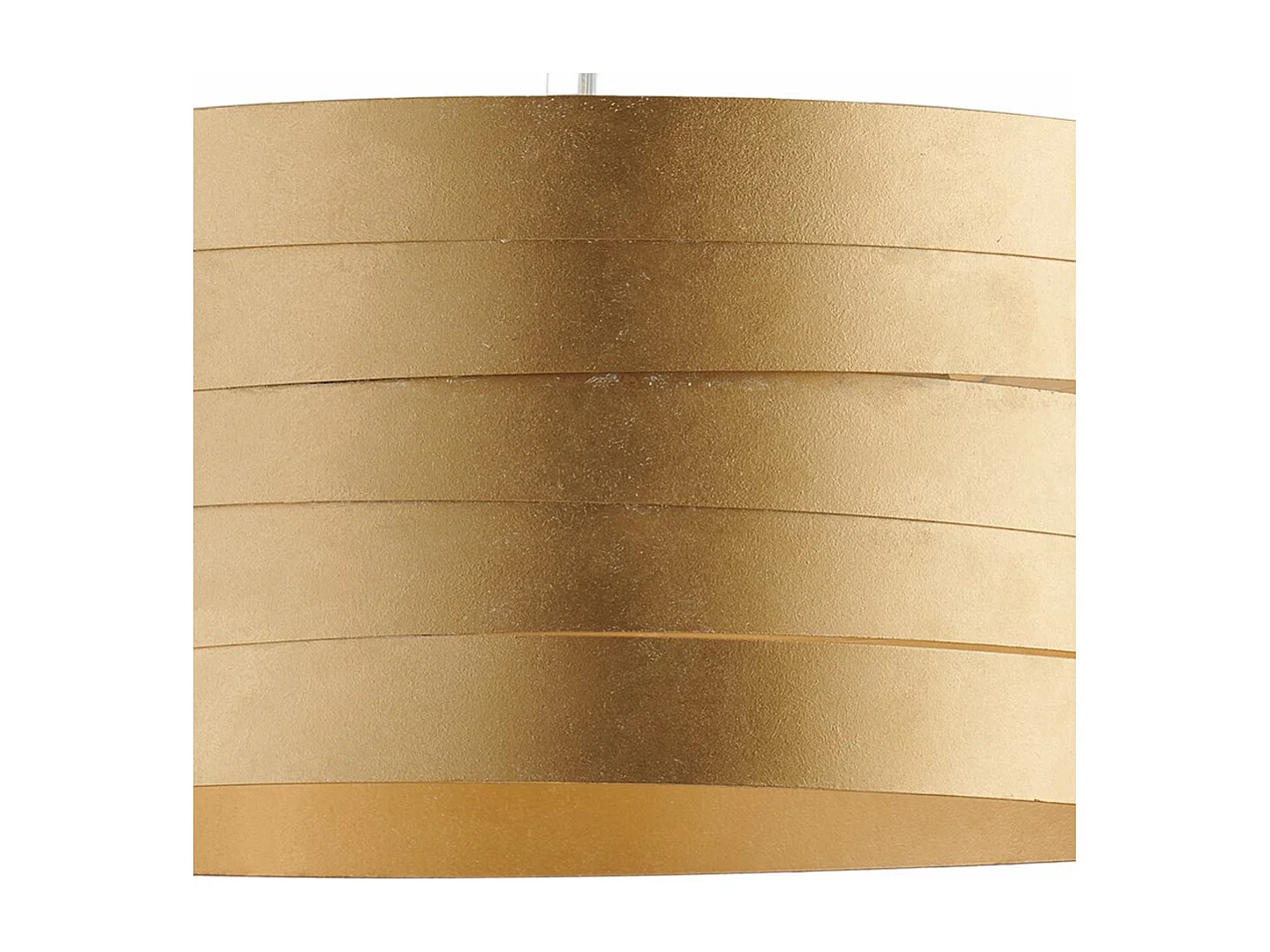 Mambo Suspension en fer laqué blanc décor or antique et câbles en acier réglables 3 lumières 120 d.45 BL157-3-ORO