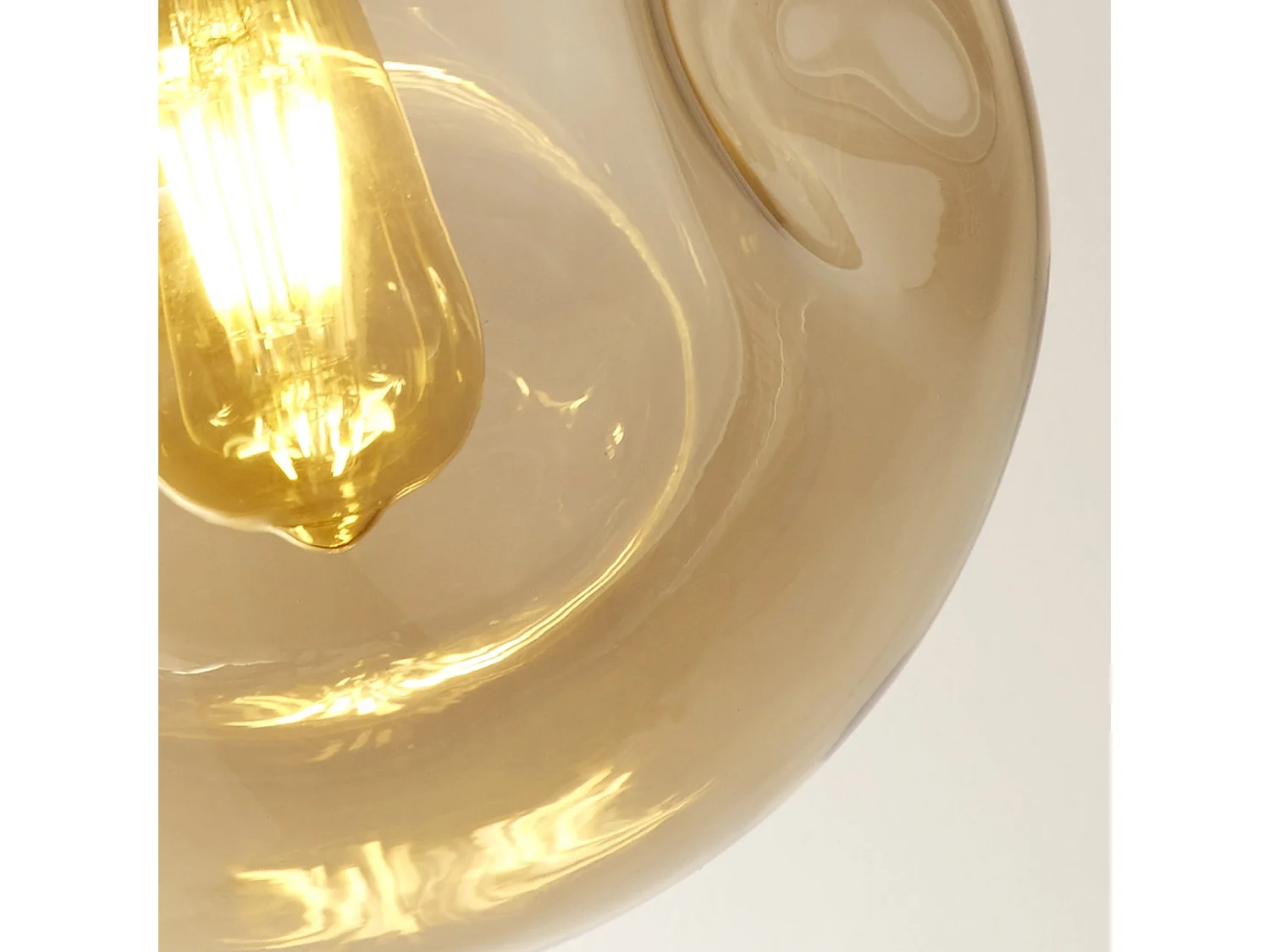 Searchlight Punch Suspension Noir, Verre Perforé Champagne