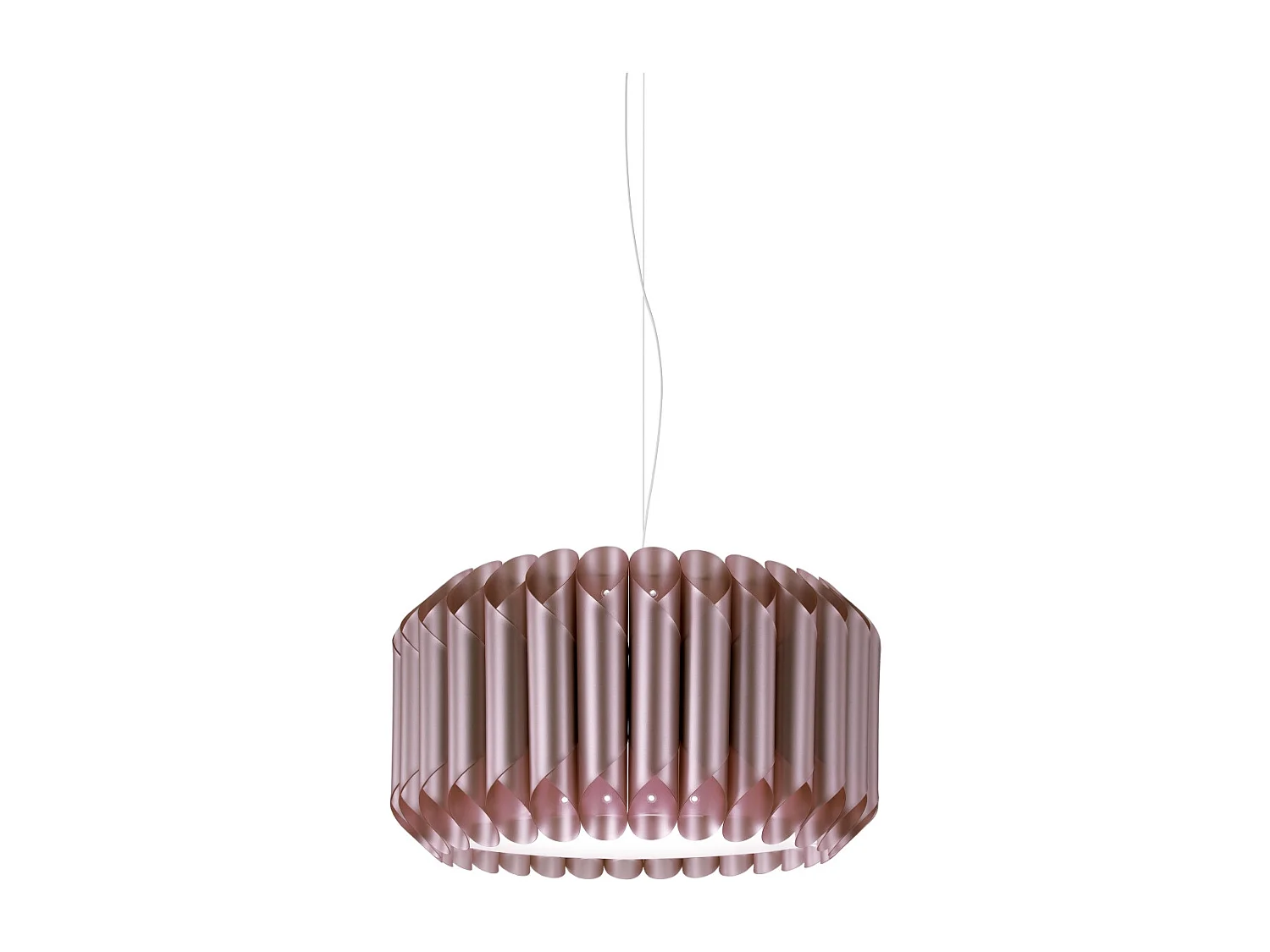 Sospensione Moderna Louise Polilux ® Pink Metal E Metallo Cromo 1 Luce E27