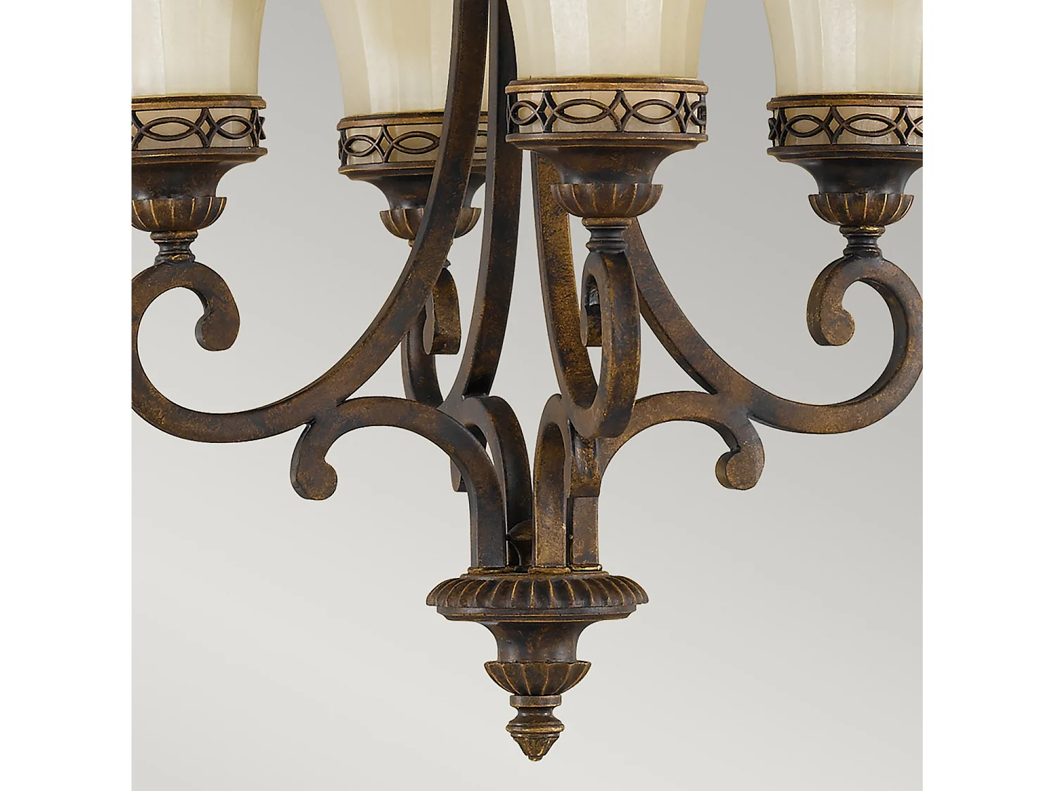 Lampadario Contemporaneo Drawing Room Acciaio Noce Vetro 4 Luci E27