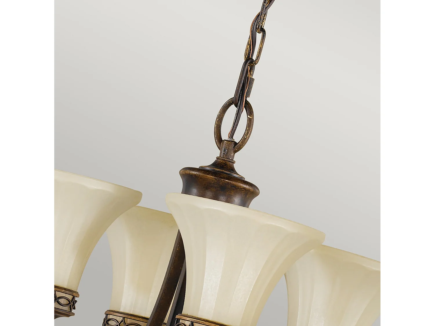 Lampadario Contemporaneo Drawing Room Acciaio Noce Vetro 4 Luci E27