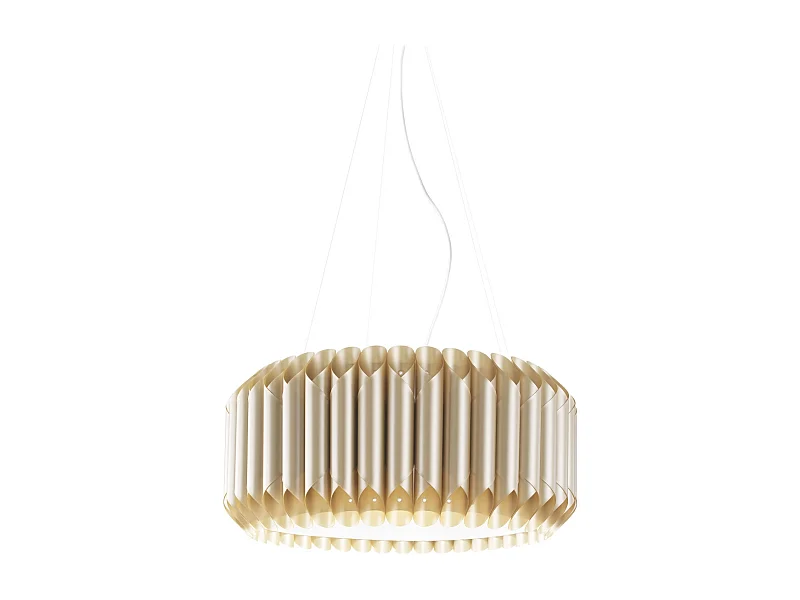Lampadario Moderno Louise Polilux ® New Gold E Metallo Cromo 3 Luci E27