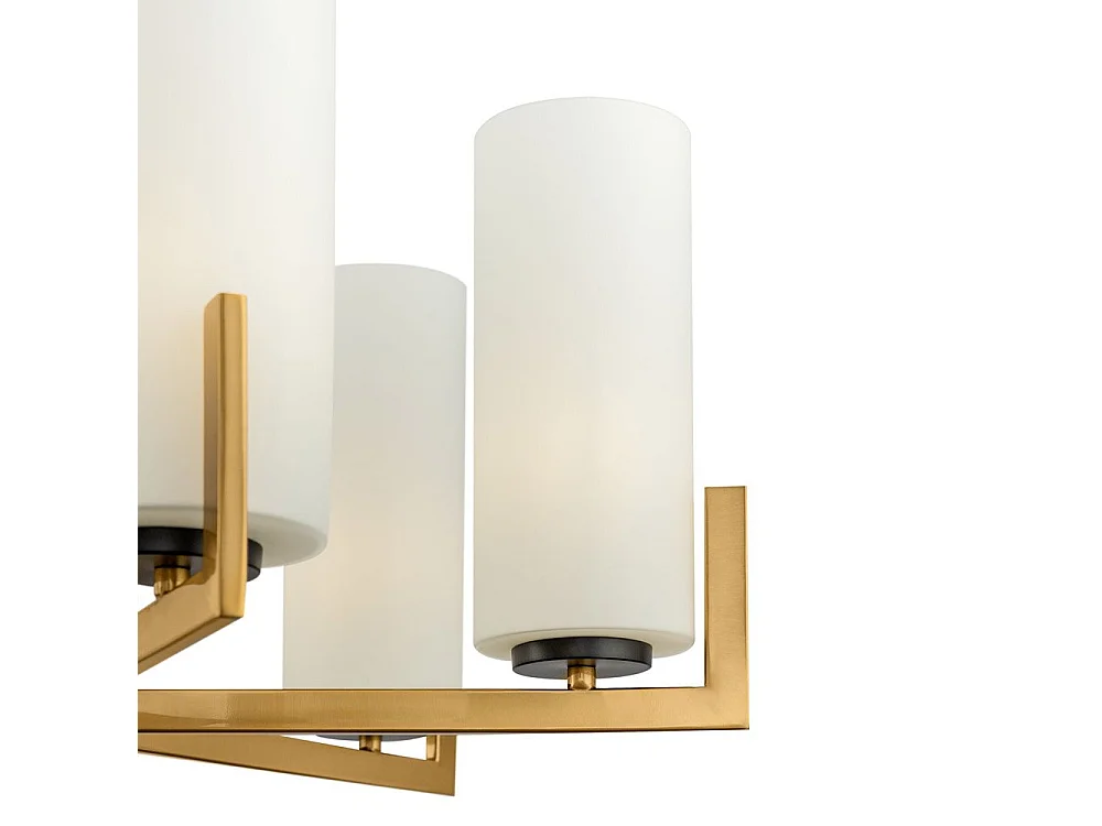 Maytoni Fortano Lampadario moderno Fortano a 6 luci in ottone con paralume in vetro