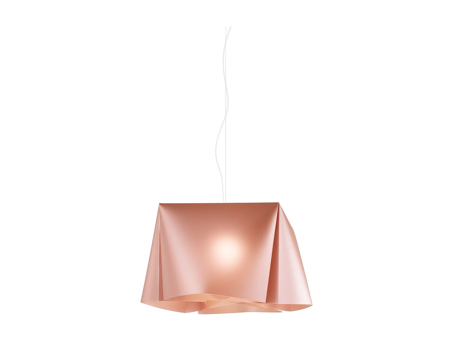 Sospensione Moderna Wanda Polilux ® Rame E Metallo Cromo 1 Luce E27