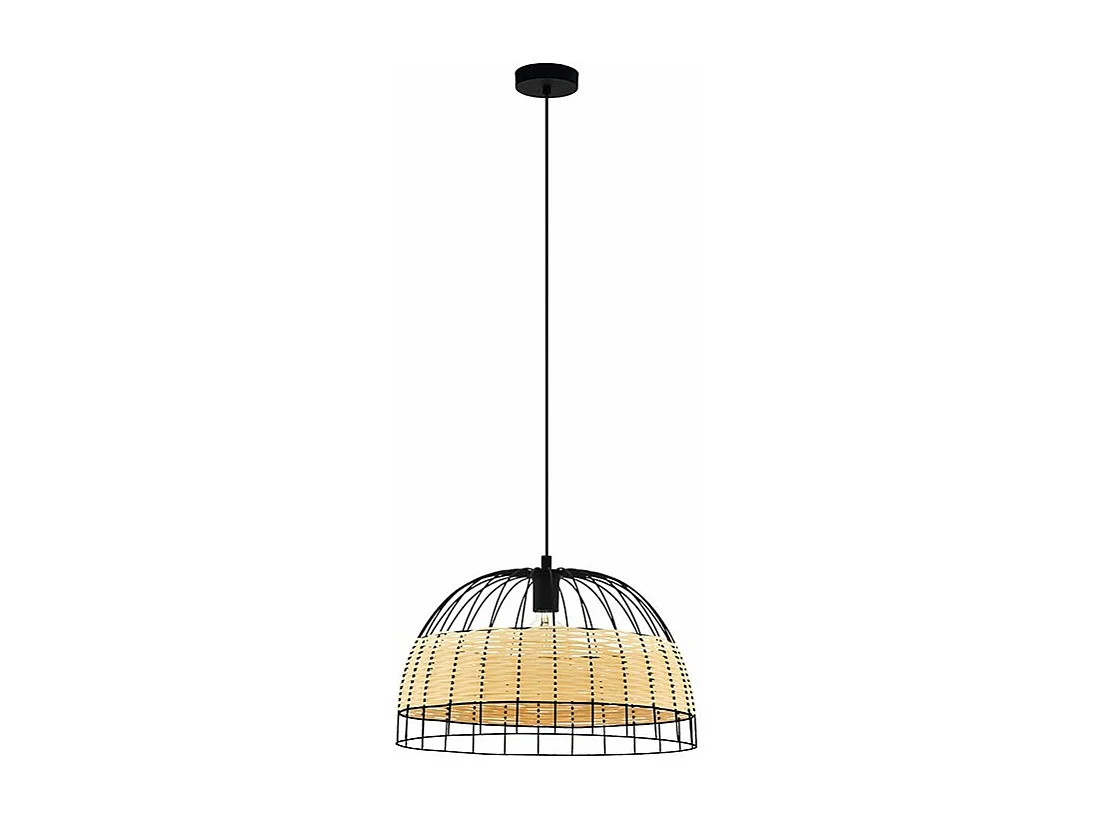 Lampadario Industrial Anwick 1 Luce Metallo Nero
