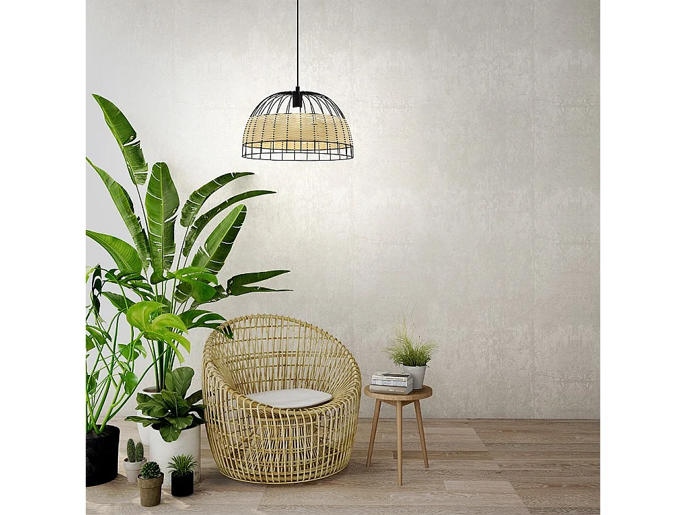 Lampadario Industrial Anwick 1 Luce Metallo Nero