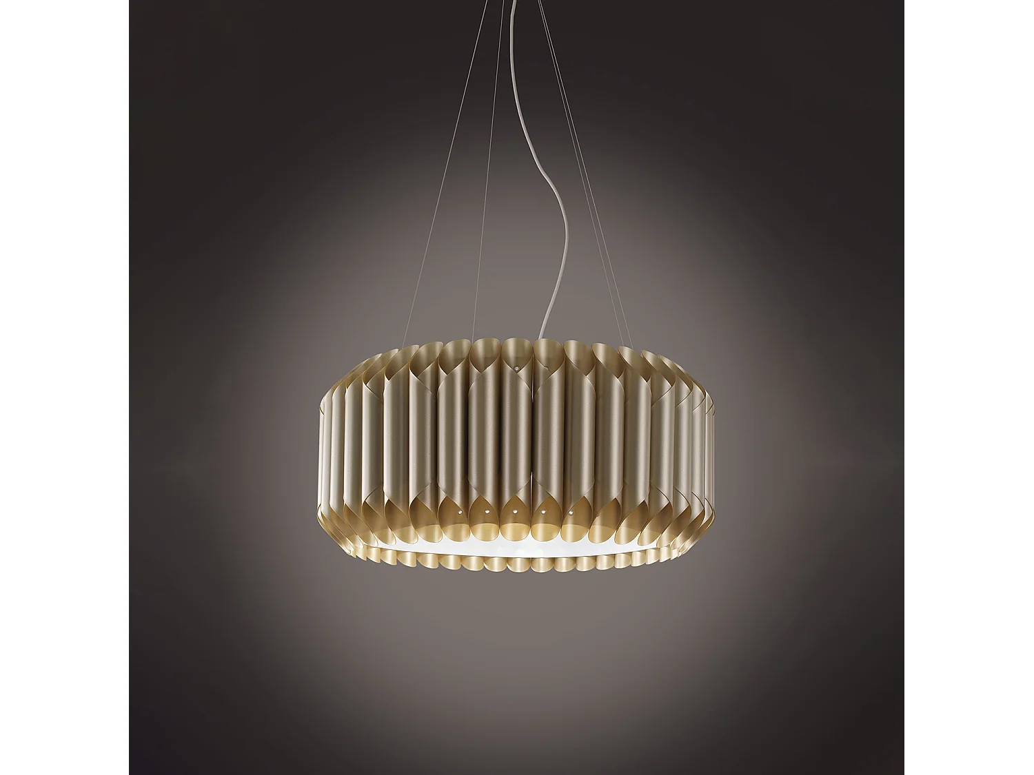 Lampadario Moderno Louise Polilux ® New Gold E Metallo Cromo 5 Luci E27