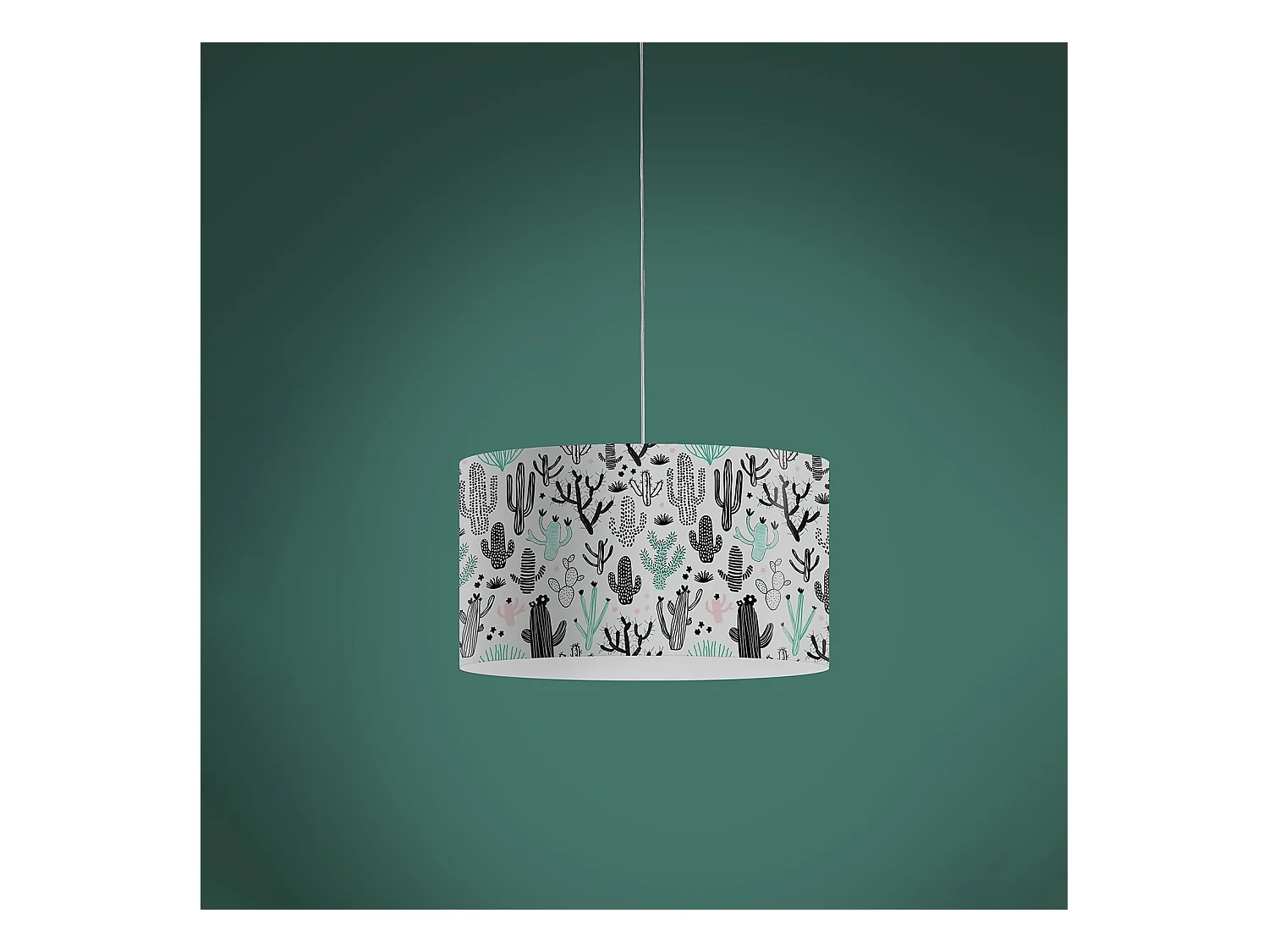 Lampadario Moderno Decolight Polilux ® Grafica Cactus 3 Luci E27