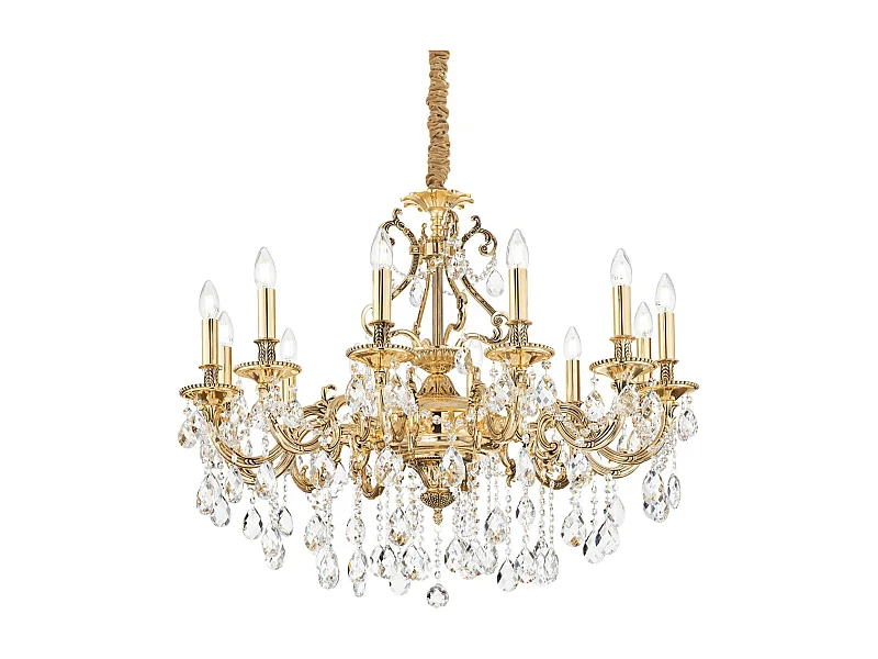 Ideal Lux Gioconda - Lámpara colgante de 12 luces Dorado