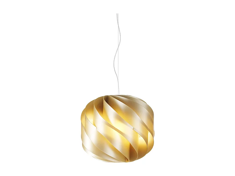 Lampadario Moderno Globe Polilux ® New Gold E Metallo Cromo 2 Luci E27