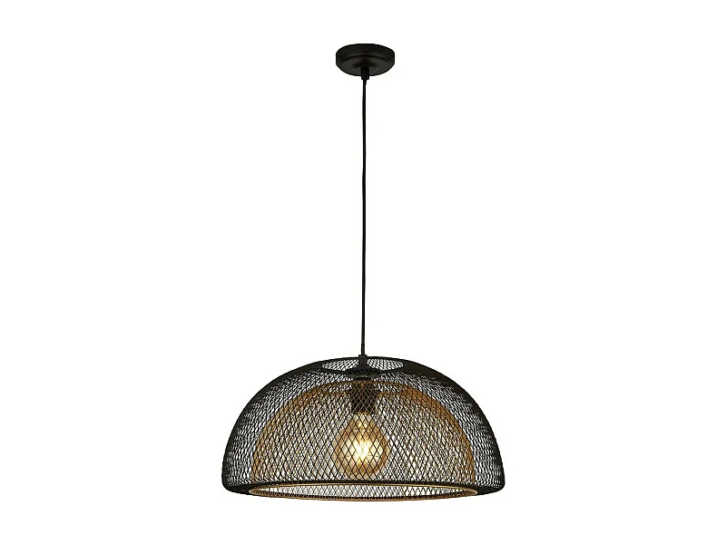 Suchscheinwerfer Honeycomb 1 licht Double Layered Mesh Anhänger, schwarz außen mit gold innen