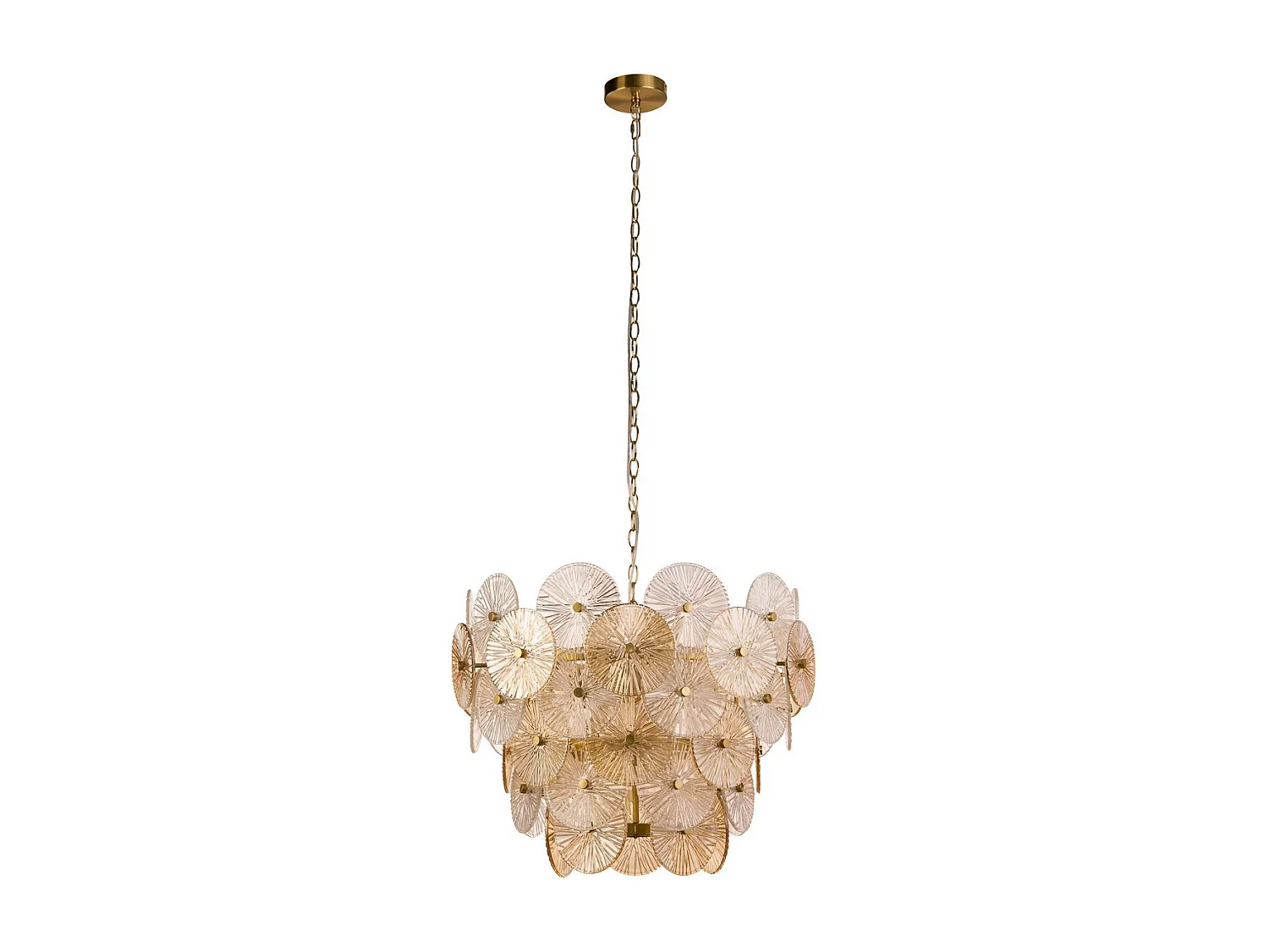 Searchlight Wagon Wheel Lampadario a 9 luci in vetro color bronzo ambrato