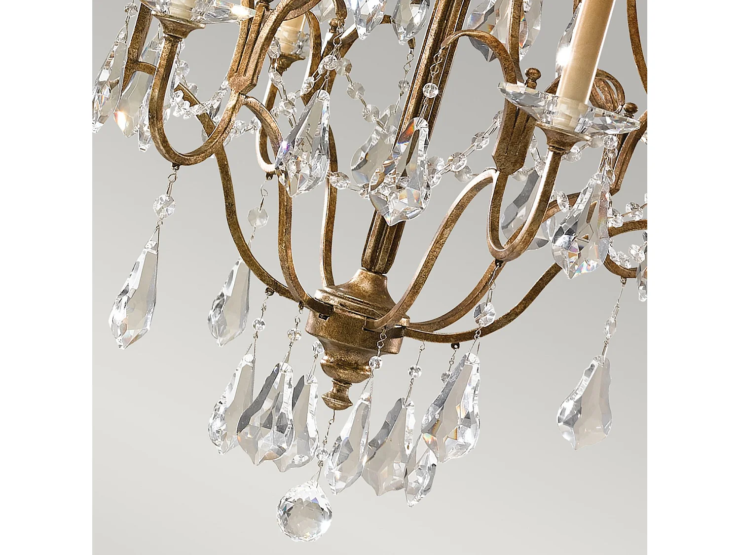 Elstead Valentina - 6 licht Kronleuchter Bronze Finish, E14
