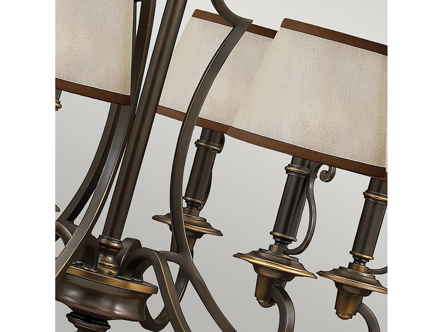 Elstead Plymouth - 6 Leichter mehrarmiger Kronleuchter Olde Bronze Finish, E14