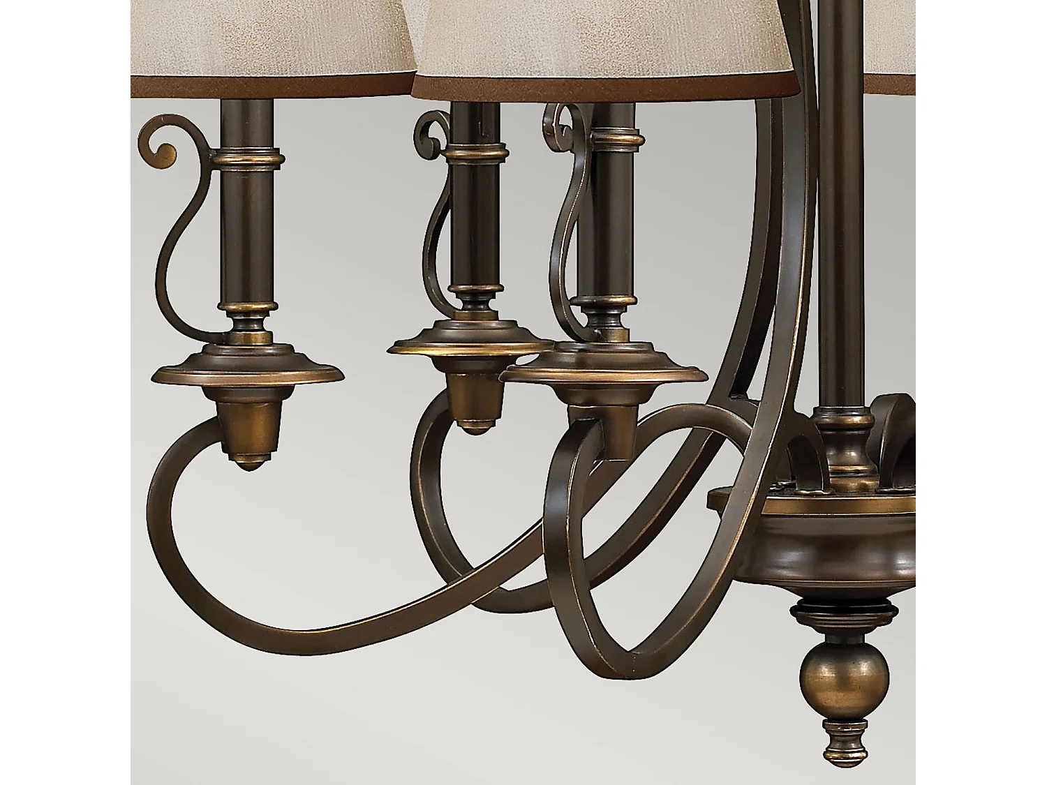 Elstead Plymouth - 6 Leichter mehrarmiger Kronleuchter Olde Bronze Finish, E14