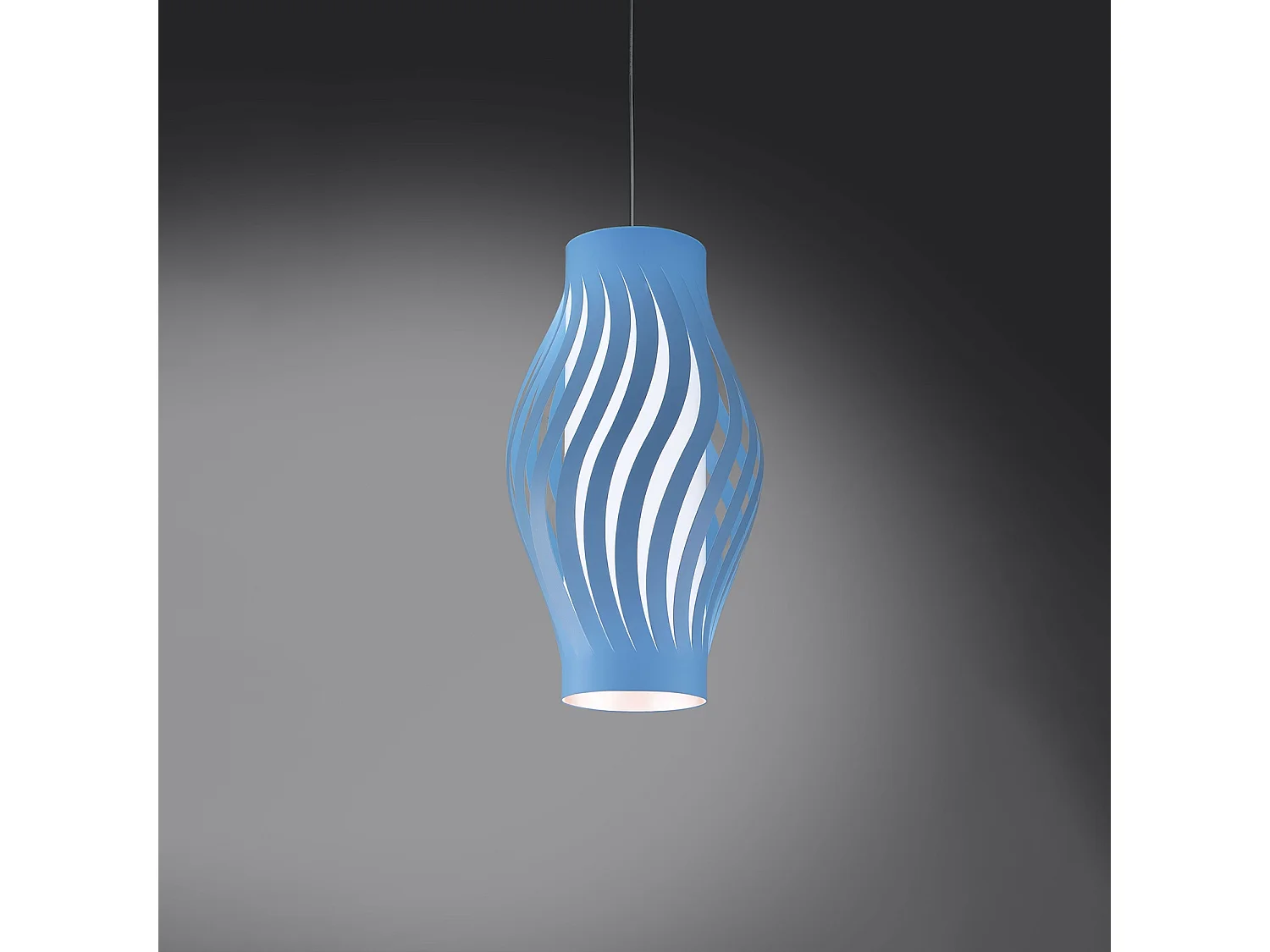 Sospensione Moderna Helios Polilux ® Blu Pastello 1 Luce E27