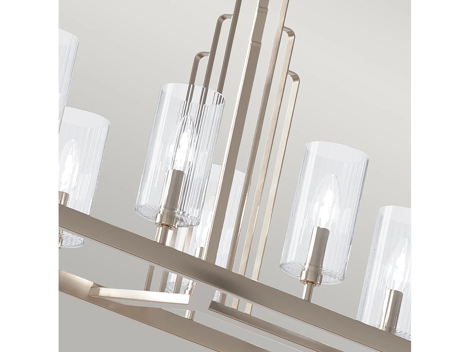 Elstead Kichler Kimrose Bar Pendant Plafonnier Nickel Poli