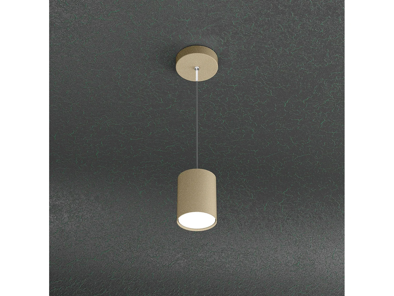 Cloud Sospensione Tubo H.10 1 Luce Sabbia