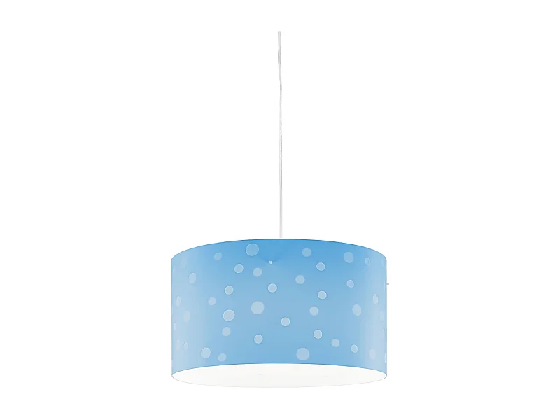 Lampadario Moderno Pois Polilux ® Blu Pastello 3 Luci E27