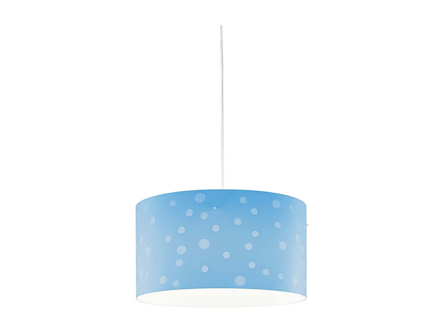 Lampadario Moderno Pois Polilux ® Blu Pastello 3 Luci E27
