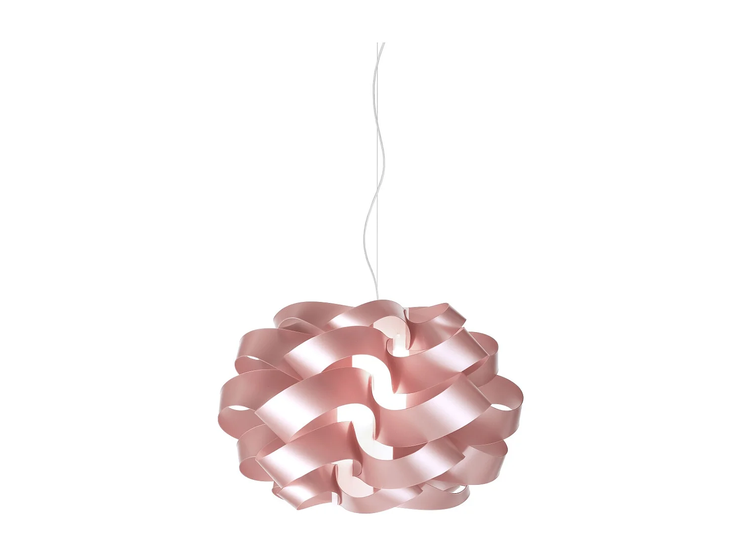 Sospensione Moderna Cloud Polilux ® Pink Metal E Metallo Cromo 1 Luce E27 D.50Cm
