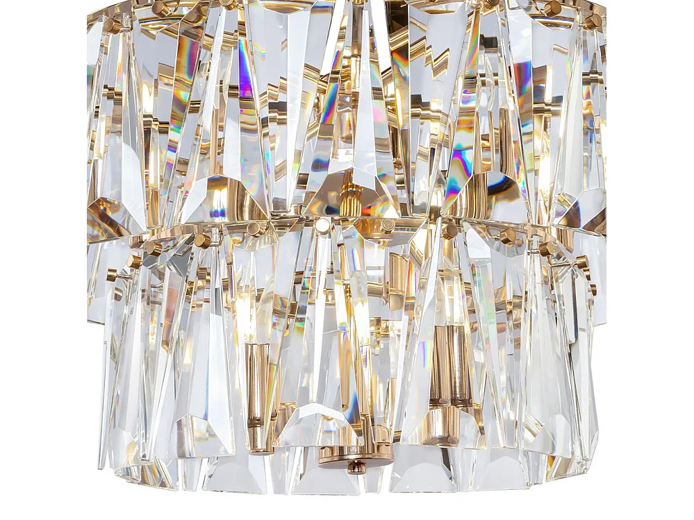 Maytoni Puntes Plafoniera a sospensione moderna Puntes 3 livelli 18 in oro chiaro