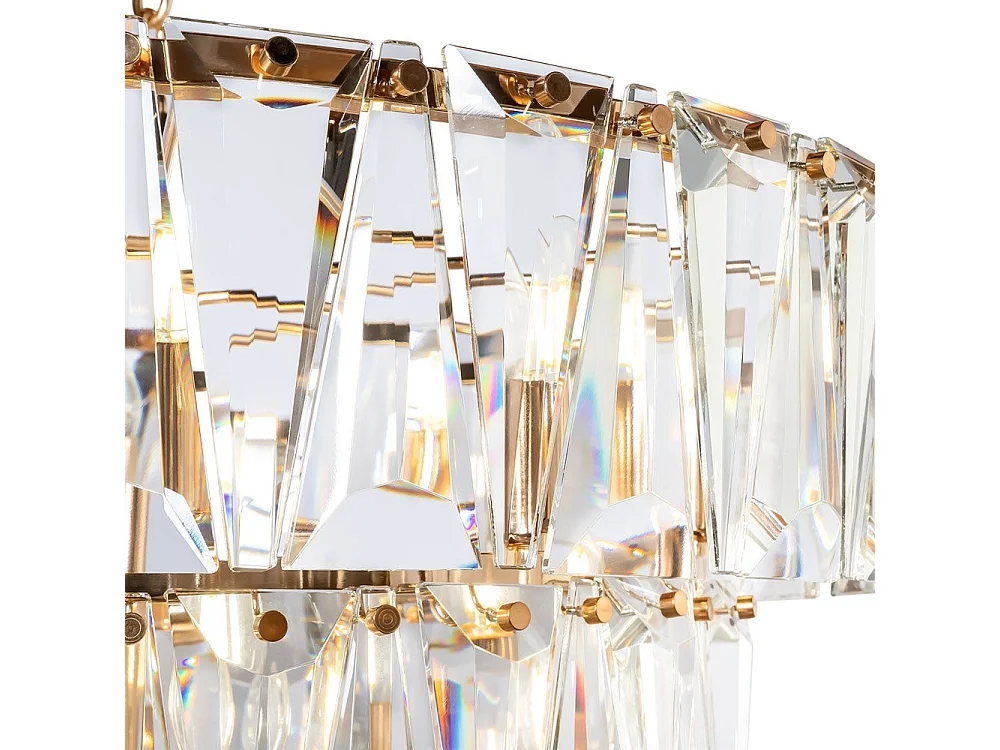 Maytoni Puntes Plafoniera a sospensione moderna Puntes 3 livelli 18 in oro chiaro