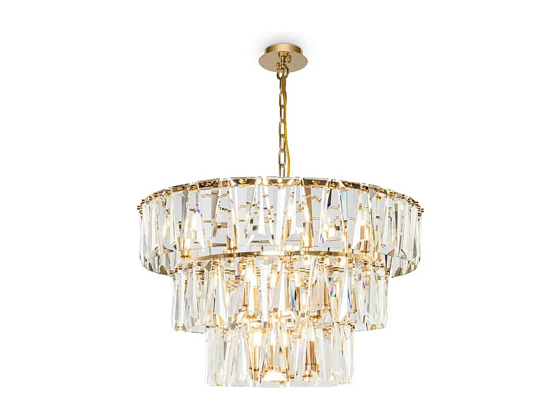 Maytoni Puntes Moderne Puntes 3 Tier 18 licht Gold Pendelleuchte