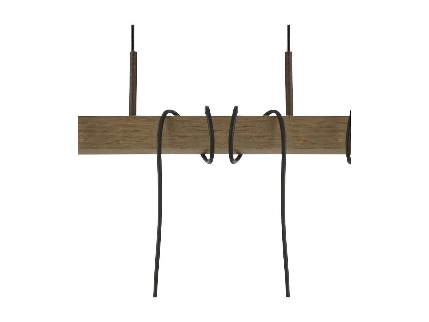 Lampadario Industrial-Nordico Fienile Acciaio Marrone 6 Luci E27