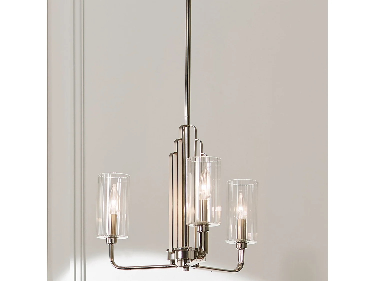 Elstead Kichler Kimrose Multi Arm Pendel Taklampa Polerad Nickel