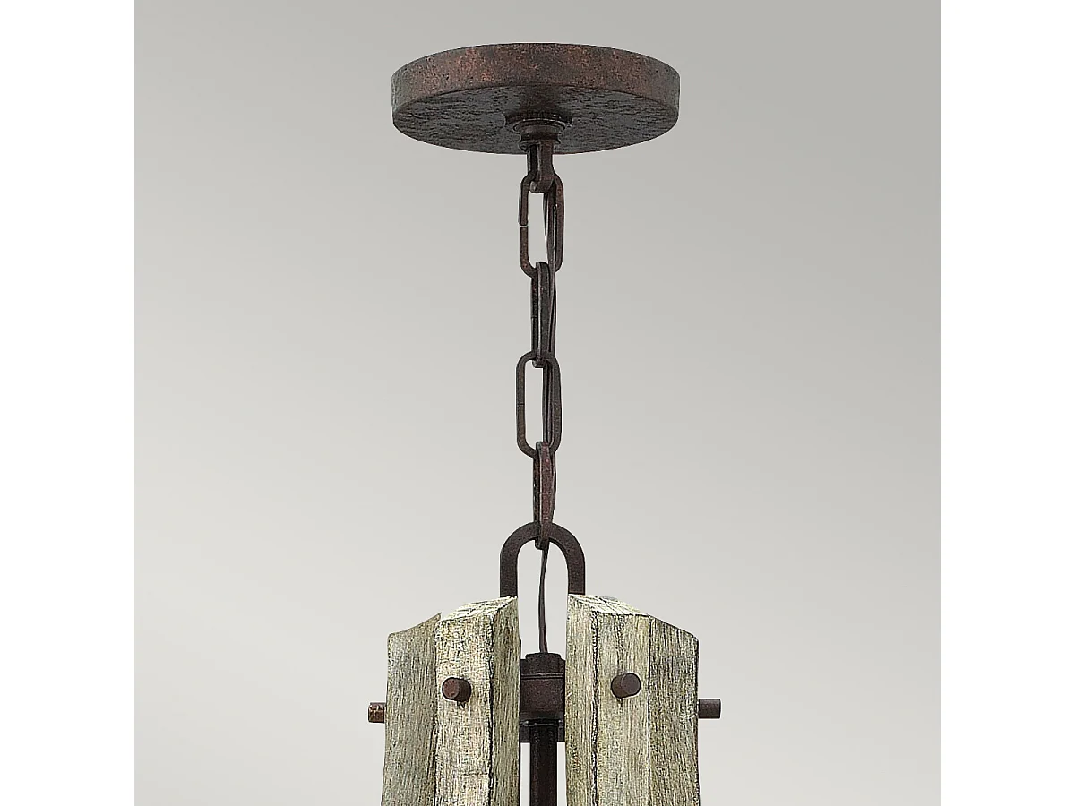 Elstead Middlefield - Lampadario a 6 luci in ferro con finitura ruggine, attacco E14