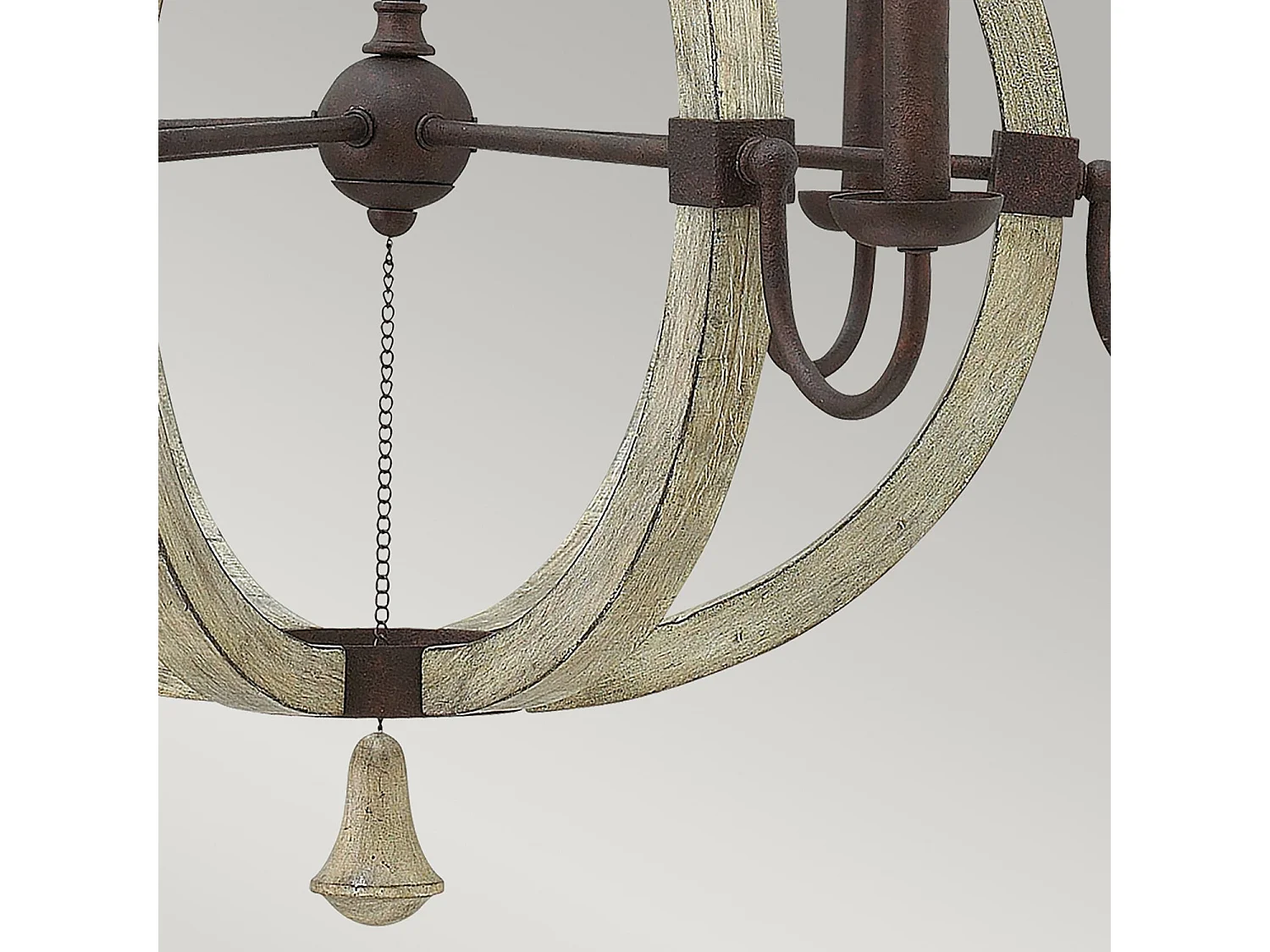 Elstead Middlefield - Lampadario a 6 luci in ferro con finitura ruggine, attacco E14