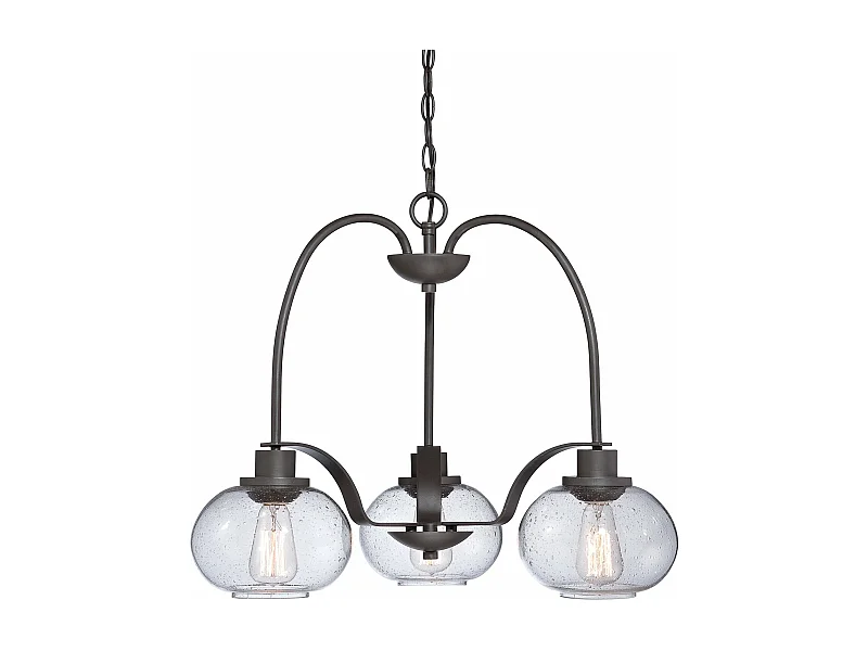 Elstead Trilogy Multi Arm Chandelier 3 Light Old Bronze Finish, E27