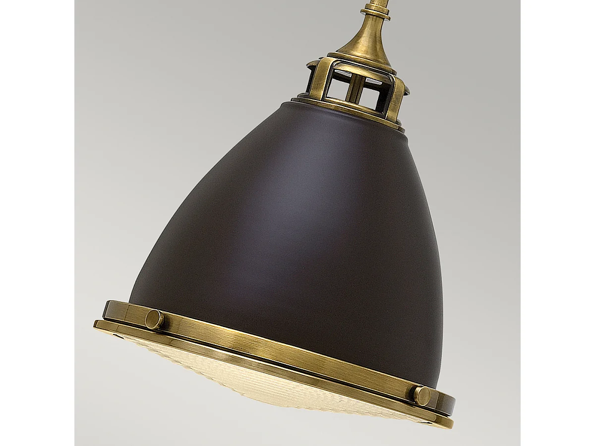 Elstead Amelia - Pendente a soffitto a cupola media 1 luce bronzo Buckeye, bronzo restaurato, E27