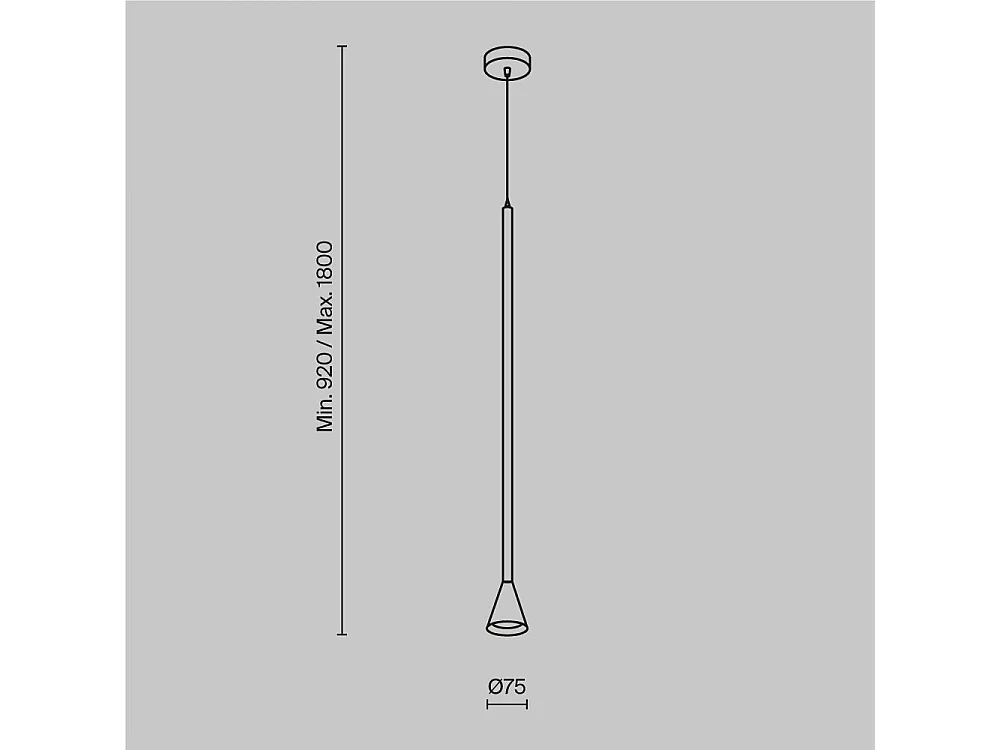 Maytoni Arrow Plafón de Suspensión Slim Blanco GU10