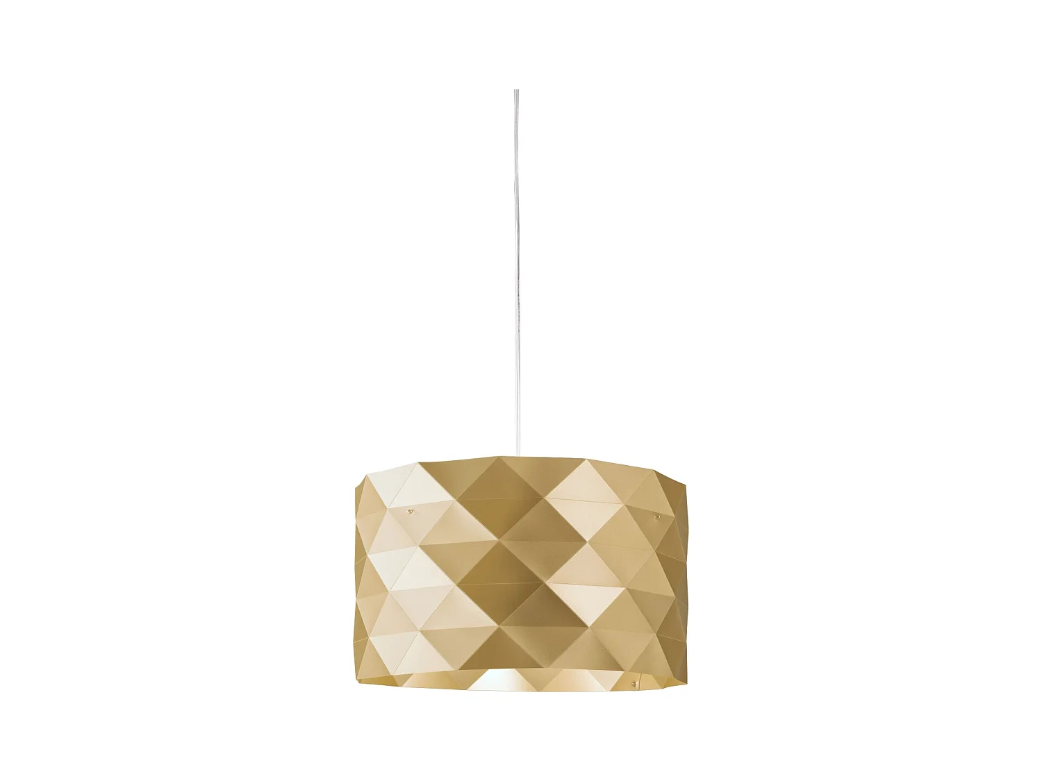 Lampadario Moderno Prisma Polilux ® New Gold E Metallo Cromo 3 Luci E27