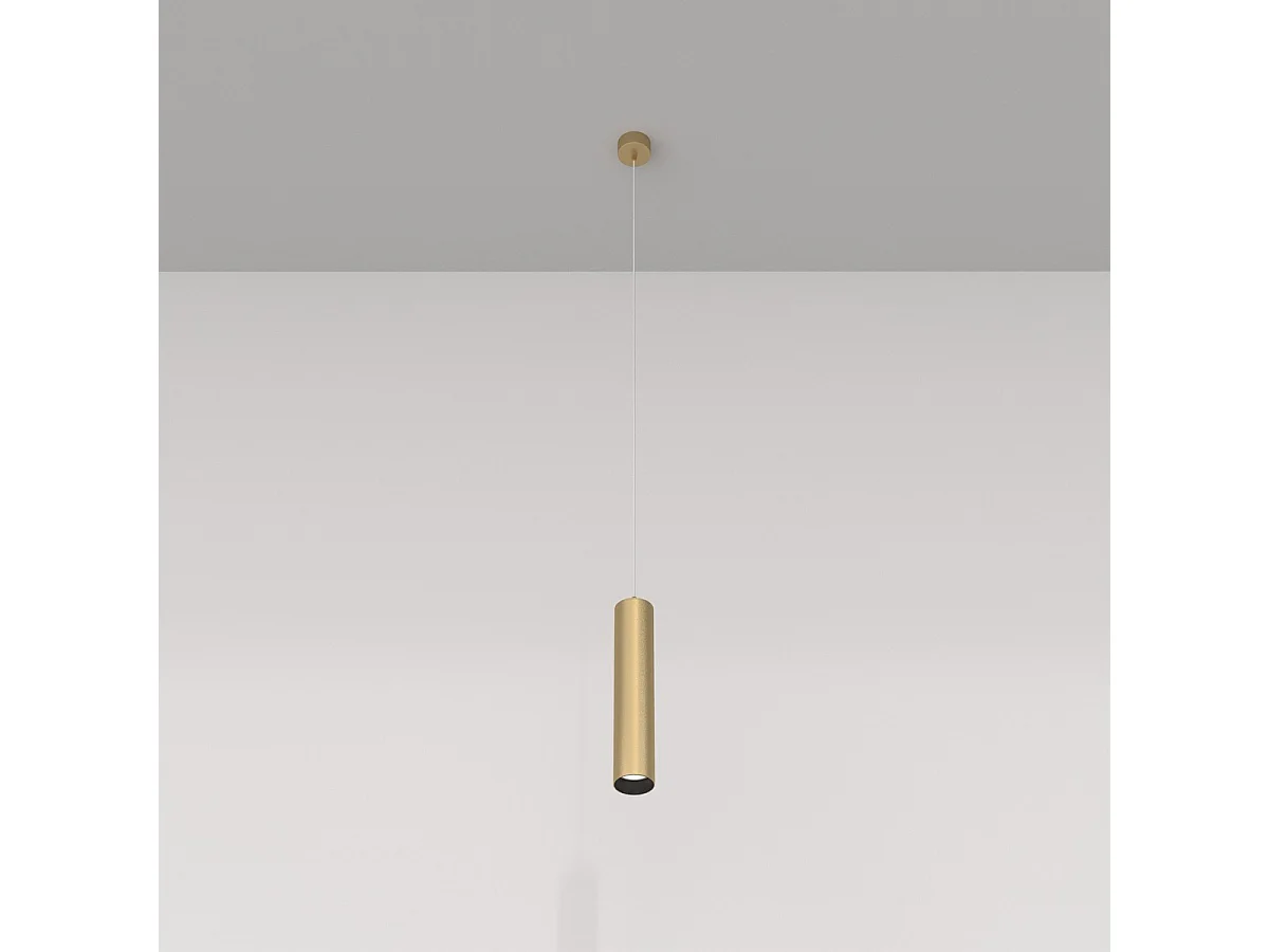 Maytoni Focus Plafoniera a Sospensione Sottile Oro Opaco GU10