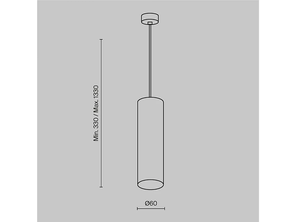 Maytoni Focus Plafoniera a Sospensione Sottile Oro Opaco GU10