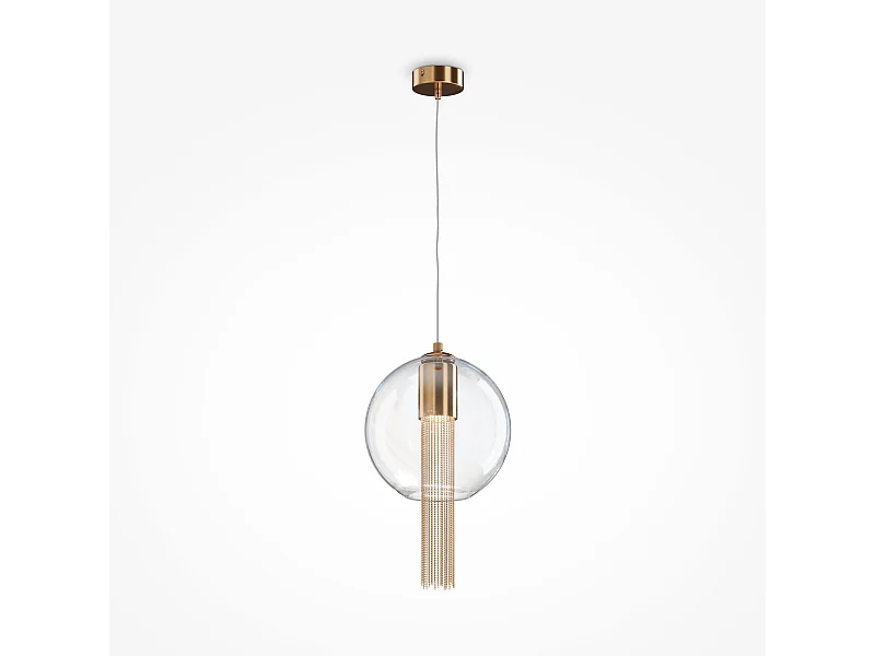 Maytoni Flusso Lámpara de Techo Colgante Fina Moderna II Bronce GU10