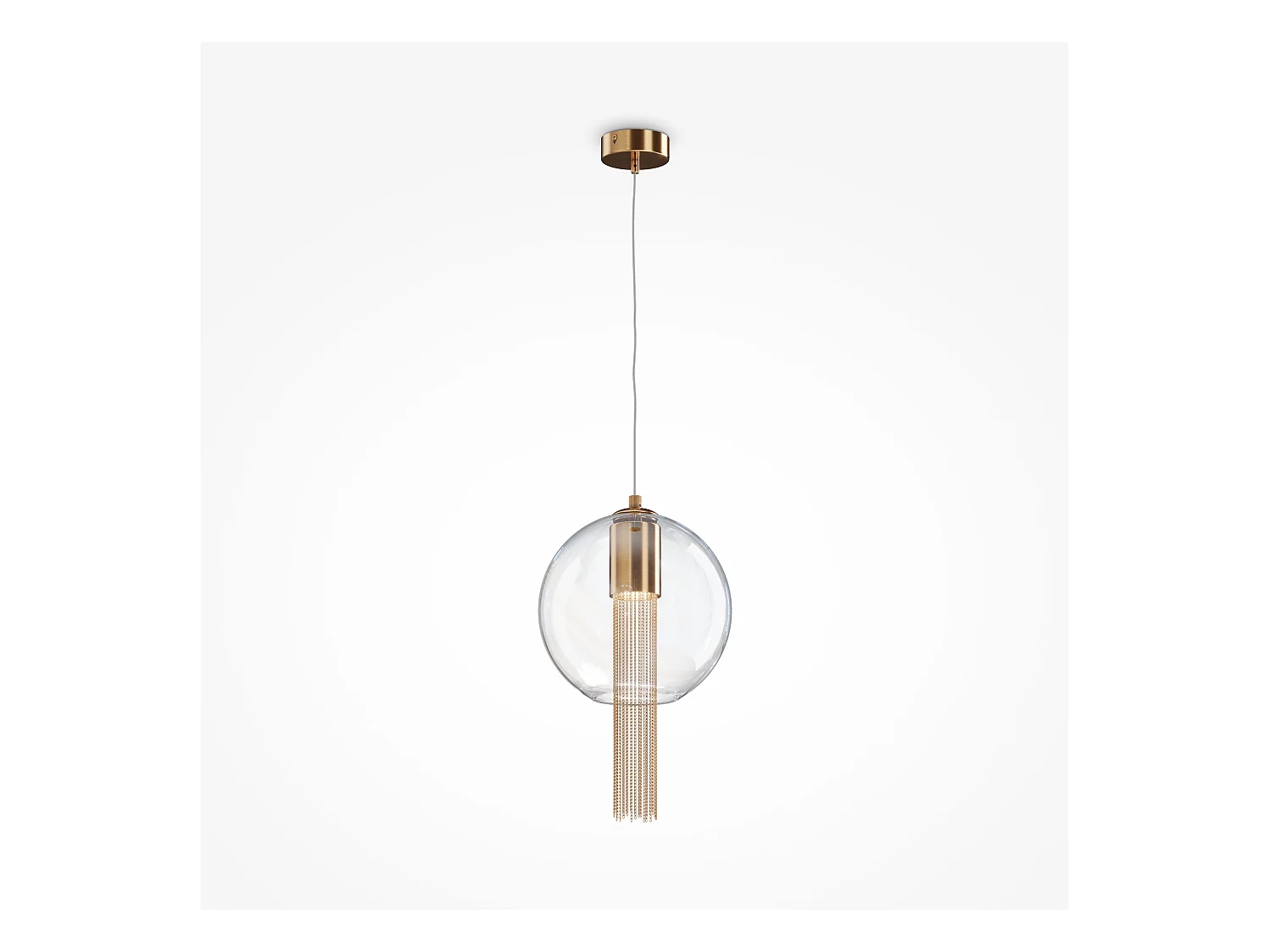 Maytoni Flusso Lámpara de Techo Colgante Fina Moderna II Bronce GU10