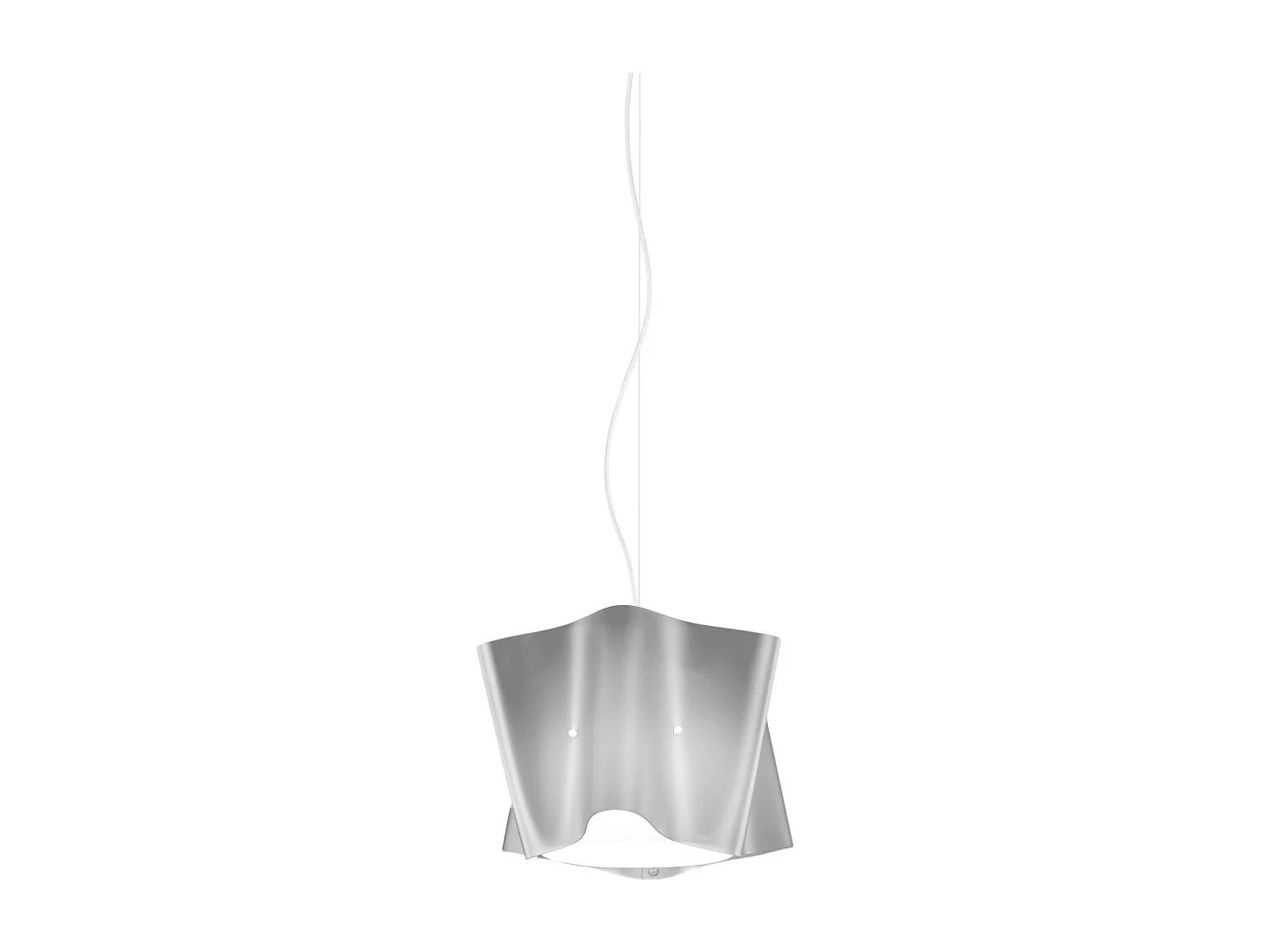 Sospensione Moderna Folio Polilux ® Argento E Metallo Cromo 1 Luce E27